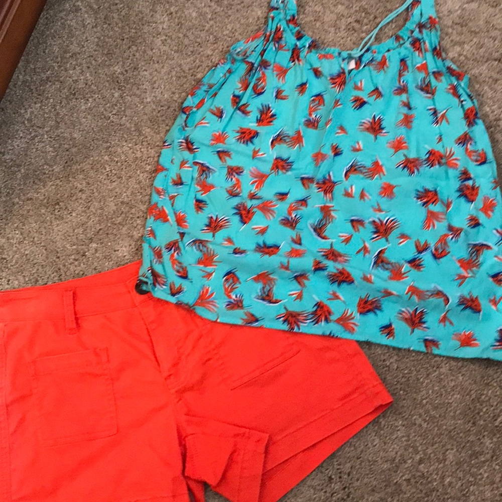Cabi top and shorts